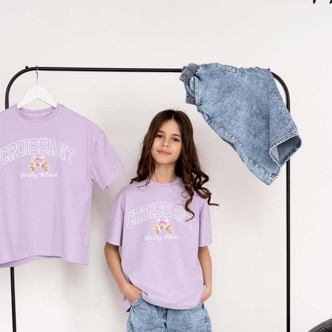 T-shirt oversize dziewczęcy KIZ