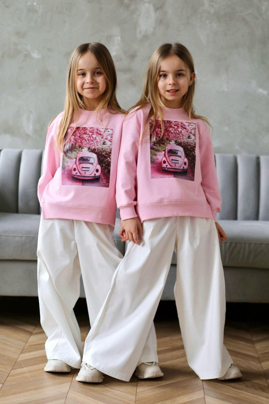 Szerokie spodnie dziewczęce białe QBA KIDS