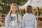 Bluza dziewczęca z kapturem szara Qba Kids