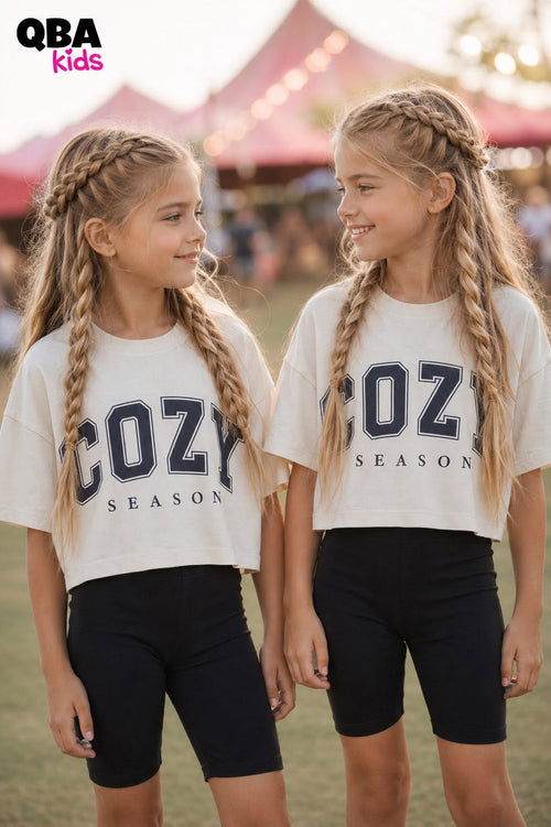 Bluzka dziewczęca oversize Qba Kids