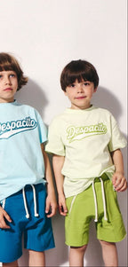 T-shirt chłopięcy limonkowy z nadrukiem DESPACITO