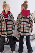 Płaszcz jesienny dziewczęcy w kratę BURBERRY - Chill Out