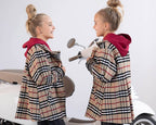 Płaszcz jesienny dziewczęcy w kratę BURBERRY - Chill Out