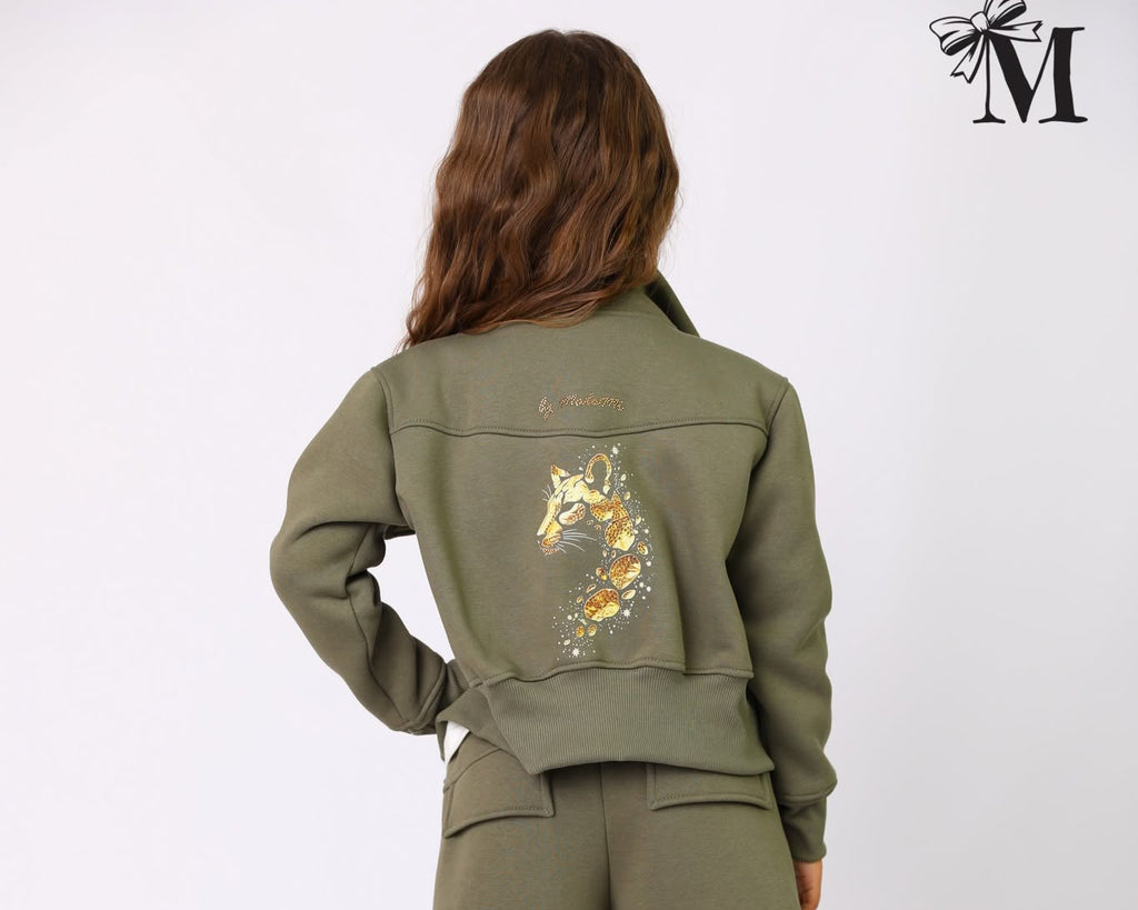 Bluza dziewczęca khaki MałaMi