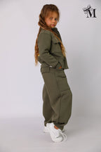 Bluza dziewczęca khaki MałaMi