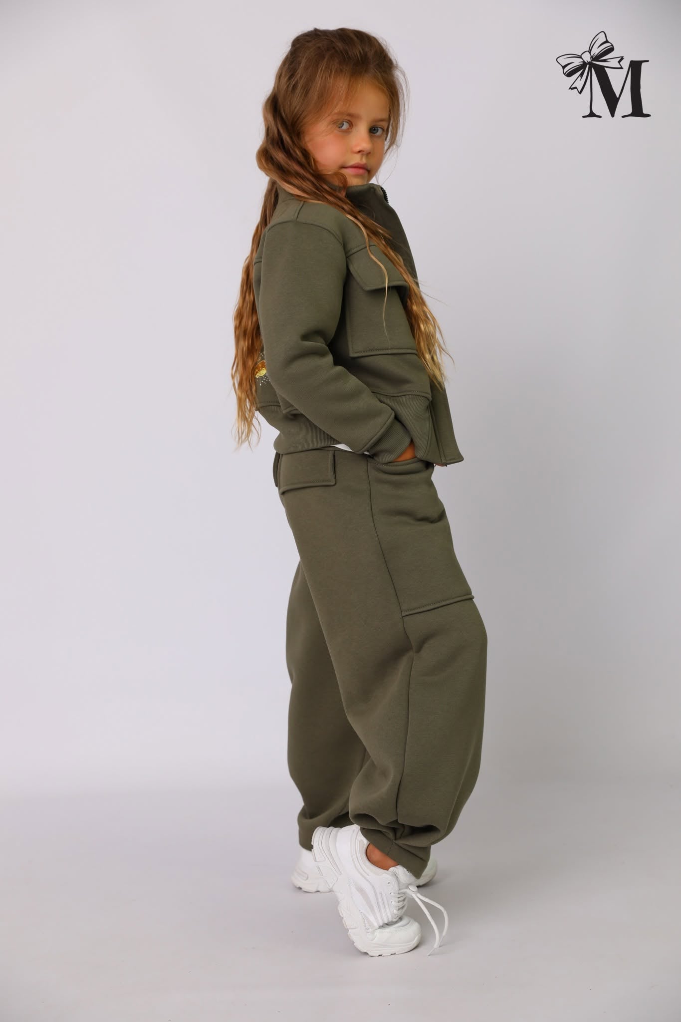 Bluza dziewczęca khaki MałaMi