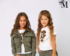 Bluza dziewczęca khaki MałaMi