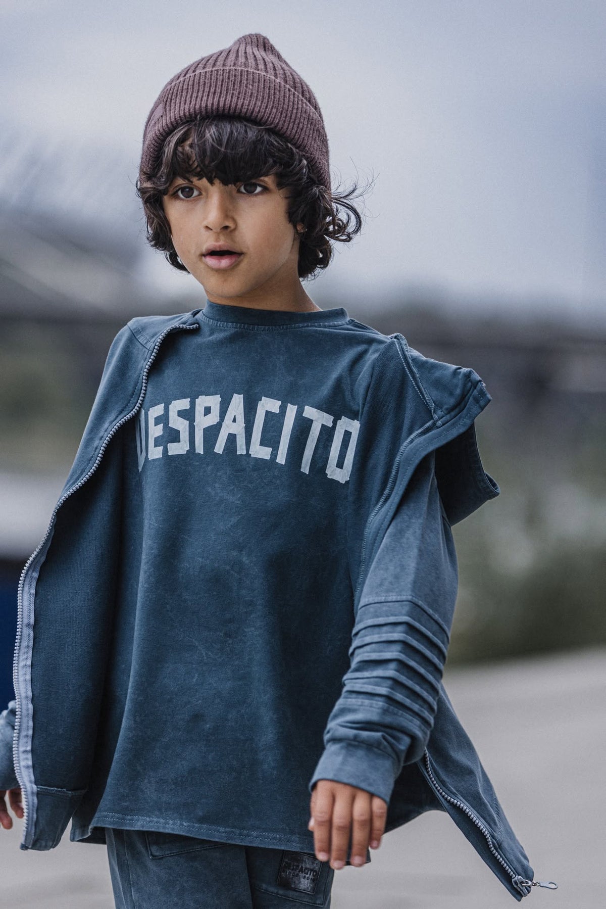 T-shirt chłopięcy ice grey dekatyzowany DESPACITO