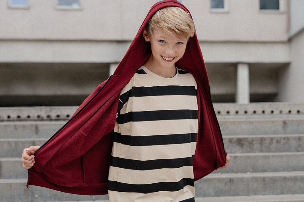 Bluza chłopięca rozpinana bordowa ALL FOR KIDS