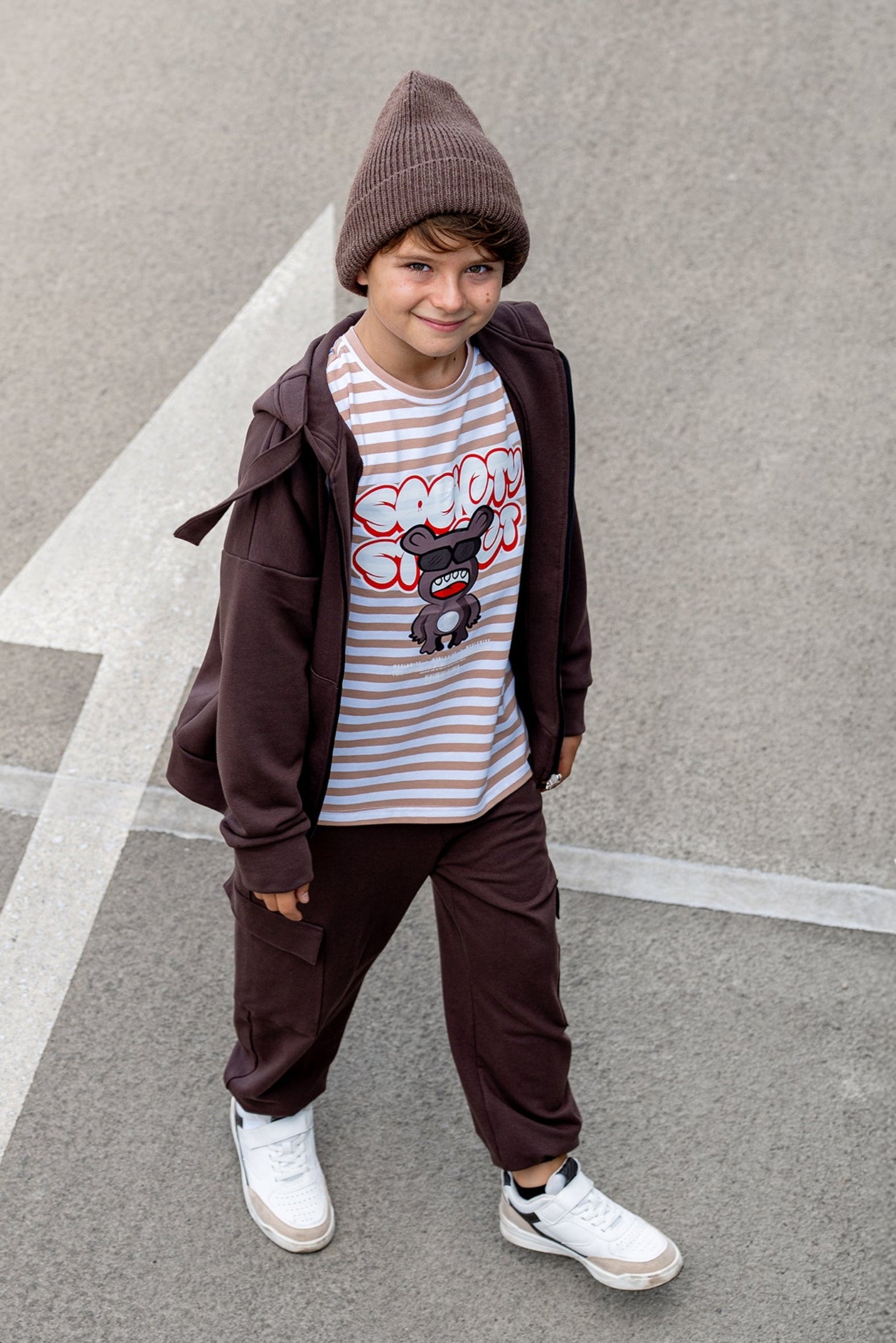 Bluza chłopięca rozpinana z kapturem All For Kids