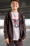 Bluza chłopięca rozpinana z kapturem All For Kids