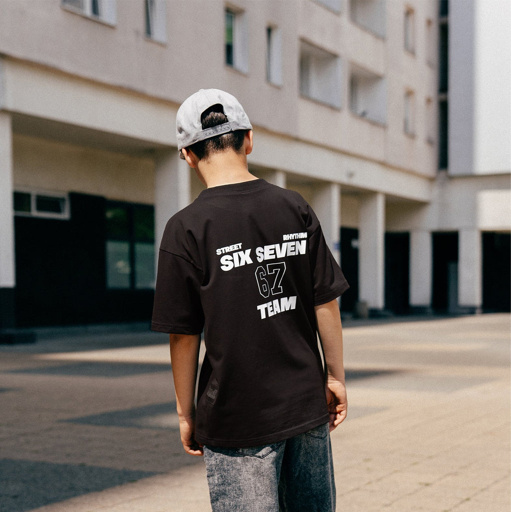 T-shirt chłopięcy czarny 67 All For Kids
