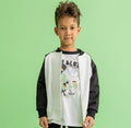 Bluza rozpinana unisex biało-czarna LOOSE BLUZZ