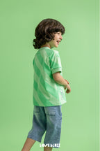 T-shirt chłopięcy zielony LOOSE BLUZZ