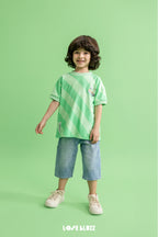 T-shirt chłopięcy zielony LOOSE BLUZZ