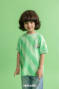 T-shirt chłopięcy zielony LOOSE BLUZZ
