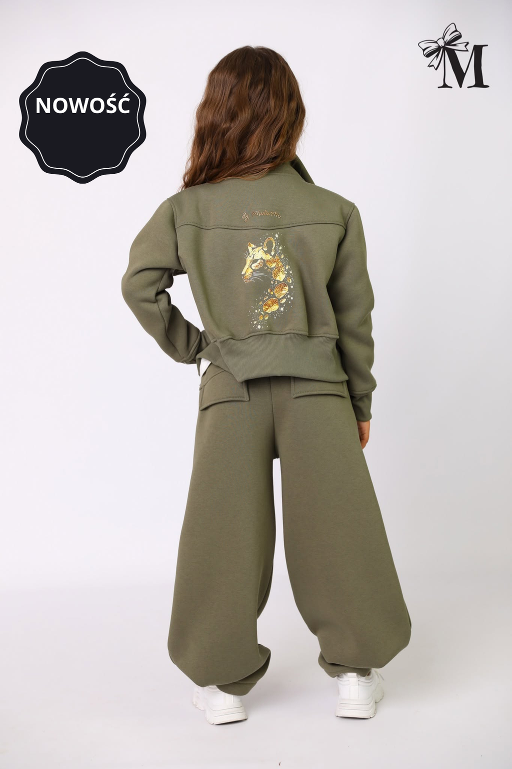 Bluza dziewczęca khaki MałaMi