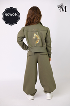 Bluza dziewczęca khaki MałaMi