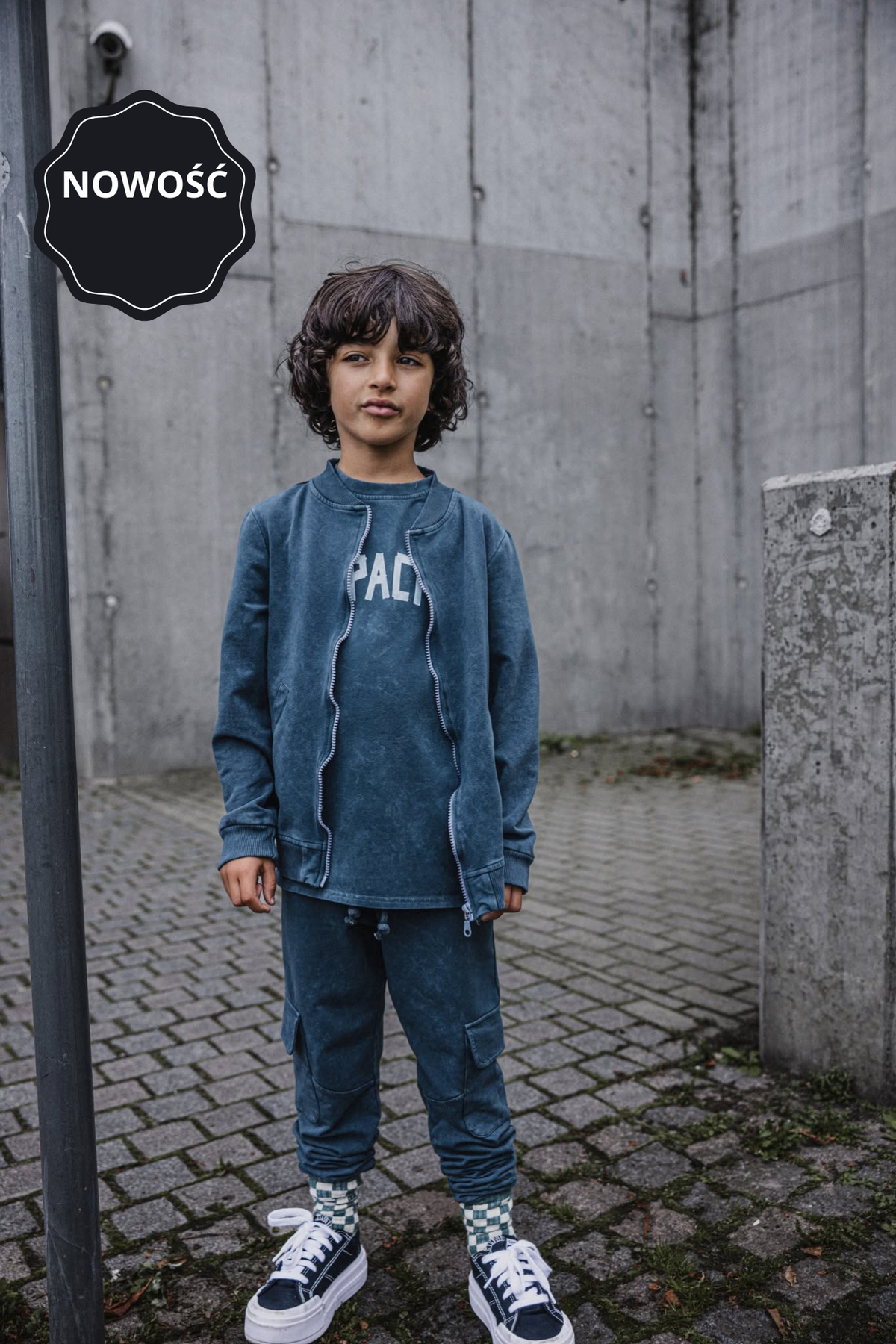 Bluza chłopięca bomberka ice grey DESPACITO