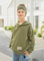 Bluza HOODIE oliwkowa z kapturem TUSS