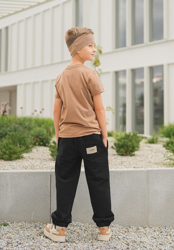 T-shirt dziecięcy karmelowy basic TUSS