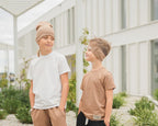 T-shirt dziecięcy karmelowy basic TUSS