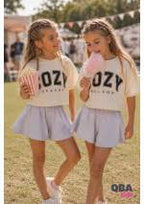 Szorty szerokie dziewczęce szare Qba Kids